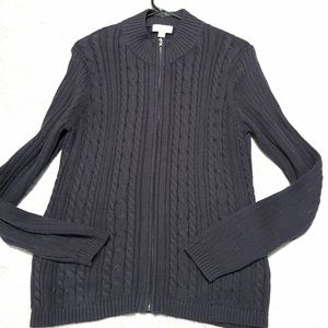Medium Navy zipped sweater
